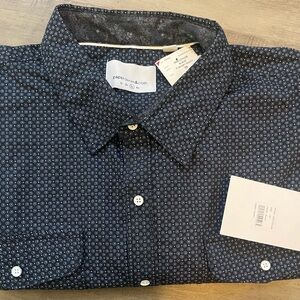 Paper Denim & Cloth Men's Dark Patterned Shirt.